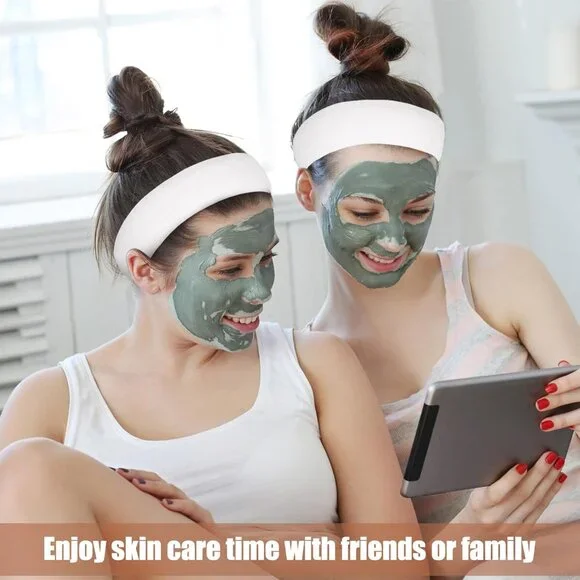 150 Pieces Disposable Hairband for Women, Non-woven Fabric Spa Headband for Secu